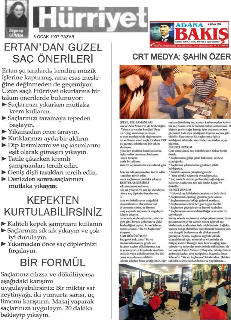 “Saçlarınız ve Siz” Ertan Yılmaz