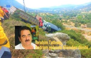 İbrahim Tatlıses Bodrum yolunda trafik kazası geçirdi…