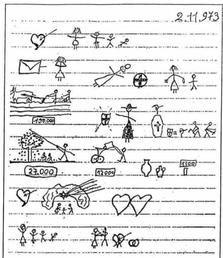 1973 yılında İtalya’da yaşayan okuma yazması olmayan bir kadının, kocasına yazdığı bir -çizgi- mektup…