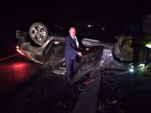 GAZETECİLER TBMM DÖNÜŞÜ KAZA YAPTI