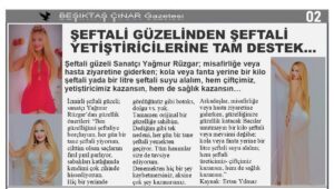 Şeftali Yetiştiricisine Sanatçı Desteği…