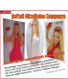 Şeftali Güzeli Rüzgar’dan Şeftali Yetiştiricisine Destek Kampanyası…