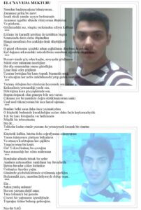 Ela’ya veda mektubu; nereden başlayacağımı bilmiyorum, zamansız gelen bu mevt, insafı eksik yaralar açıyor bedenimde…