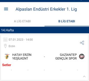 Hatay Erzin Yeşilkent & Gaziantep GSK, Voleybol Erkekler 1. Lig müsabakasına müsaitseniz bekliyoruz…