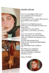 Sessiz Çığlık; Gece hiç ummadığım kadar sessiz, Sarı yaprakların bile konuşmaya dermanı kalmamış…