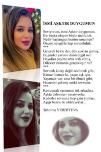 İsmi aşktır duygumun, Seviyorum, ismi Aşktır duygumun, Bir başka oluyor böyle mutluluk…