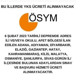 Erzinli yazar Nahide Açan: (ÖSYM) Bu illerde YKS ücreti alınmayacak…