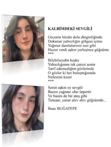 Kalbimdeki Sevgili; Gecenin hüzün dolu dinginliğinde, Dokunur yalnızlığın gölgesi içime, Yağmur damlalarının sesi gibi, Huzur verdi aşkın yerleşince göğsüme… 