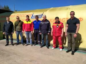 RUSLAR, ERZİN DEVLET HASTANESİ BAHÇESİNE 20 POLİKLİNİKTEN OLUŞAN SEYYAR HASTANE KURUYOR…