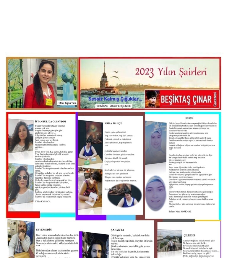 Beşiktaş Çınar Gazetesinin Düzenlediği “2023 Yılın Şiirleri ve Şairleri…”