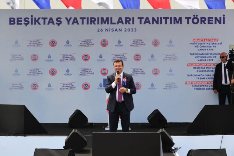İSTANBUL BÜYÜKŞEHİR BELEDİYESİ’NİN ‘BEŞİKTAŞ YATIRIMLARI TANITIM<br>TÖRENİ’ BARBAROS MEYDANI’NDA GERÇEKLEŞTİ