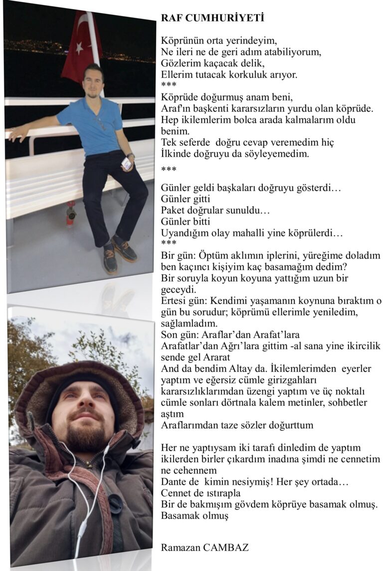 RAF CUMHURİYETİ Köprünün orta yerindeyim, Ne ileri ne de geri adım atabiliyorum…