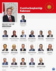 2023 YENİ CUMHURBAŞKANLIĞI KABİNESİ…