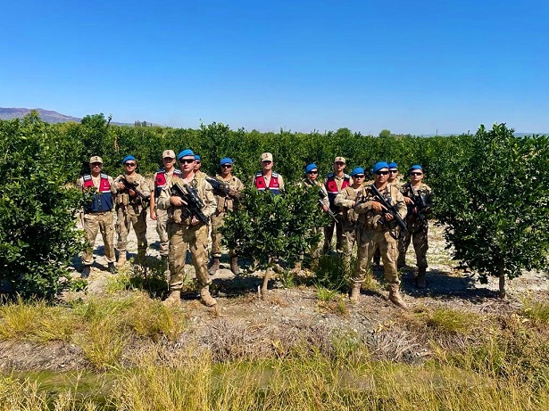 “ERZİN JANDARMA EKİPLERİ NARENCİYE HIRSIZLARINA GEÇİT VERMİYOR”
