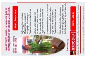 2023 Yılın Genç Şairleri Şiir Yarışmasında Nilüfer Özdal “Güzellikler Var” Şiiri ile İlk 10’a Girdi…