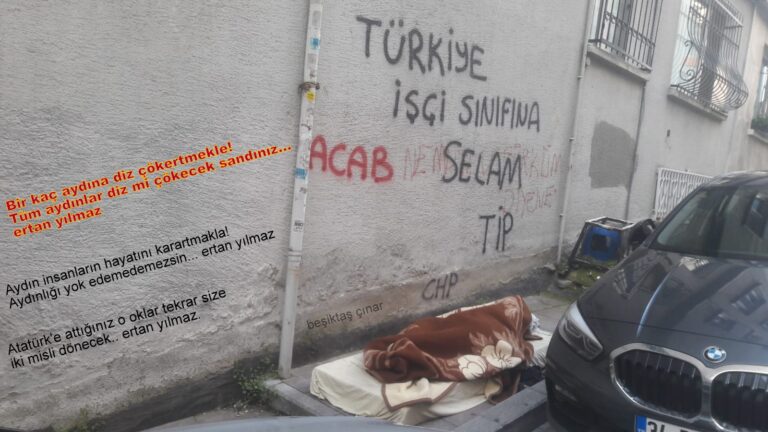 Beşiktaş Vişnezade mahallesinin ev sahipliğinden bir kare; Her kış aklımızın bir yanı; Sokakta yaşayanlar… Ve kader mahkumları…