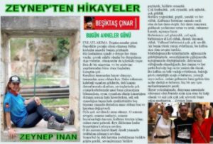 Zeynep İnan: Bugün Anneler Günü..!