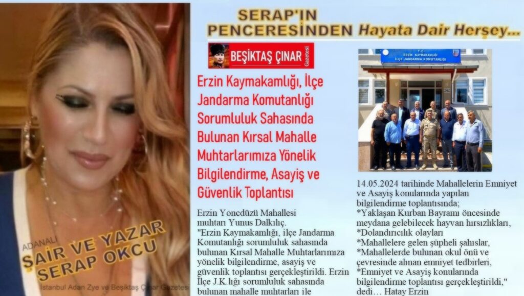 Erzin Kaymakamlığı, İlçe Jandarma Komutanlığı, Mahalle Muhtarlarına Yönelik Bilgilendirme Toplantısı Gerçekleştirildi…