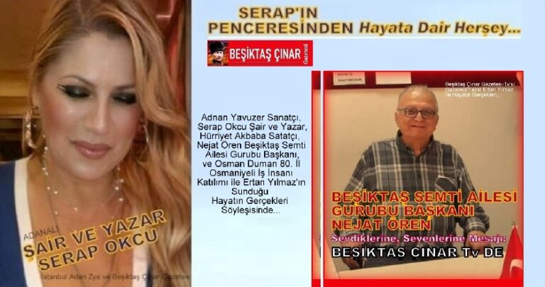 Beşiktaş Çınar Tv’de Bu Hafta: Hayatın Gerçekleri Programında Özel Konuklar…