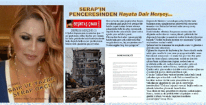 SERAP OKCU’NUN ALMANYA GLOBAL DERGİSİNDE ÇIKAN DEPREM GERÇEĞİ HABERİ