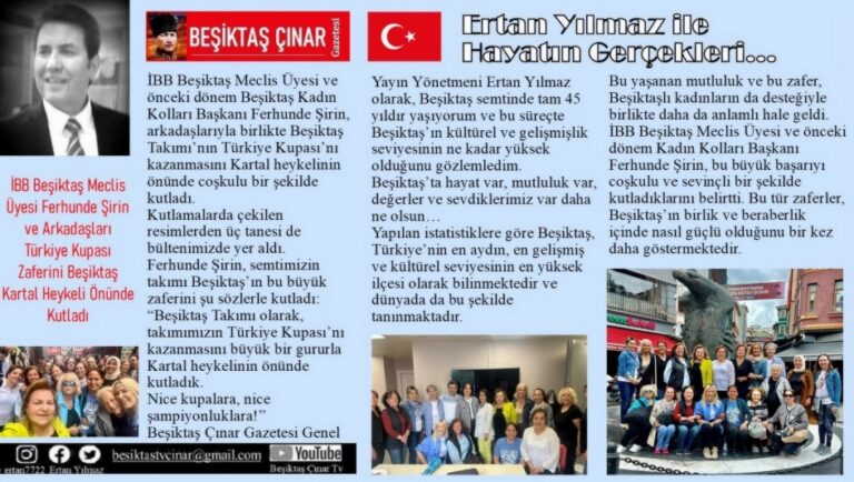 BEŞİKTAŞ’TA KADINLAR TÜRKİYE KUPASI ZAFERİNİ KUTLARKEN!..