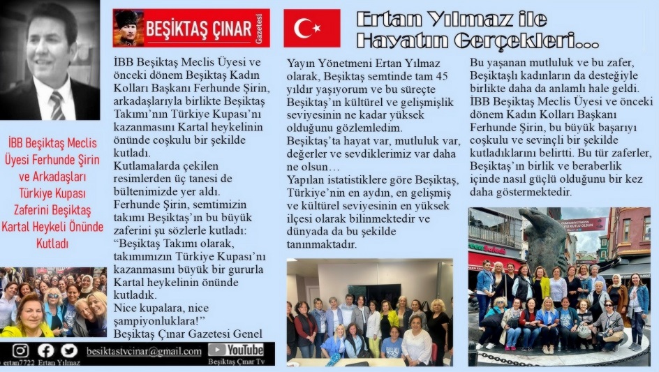 BEŞİKTAŞ’TA KADINLAR TÜRKİYE KUPASI ZAFERİNİ KUTLARKEN!..