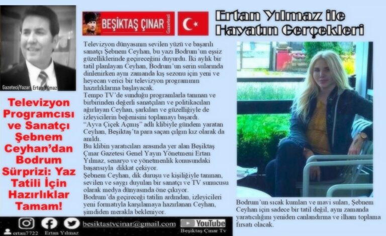 TELEVİZYON PROGRAMCISI VE SANATÇI ŞEBNEM CEYHAN’DAN BODRUM SÜRPRİZİ…