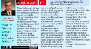 Uz. Dr. Tevfik Çakmakçı: Benden söylemesi…