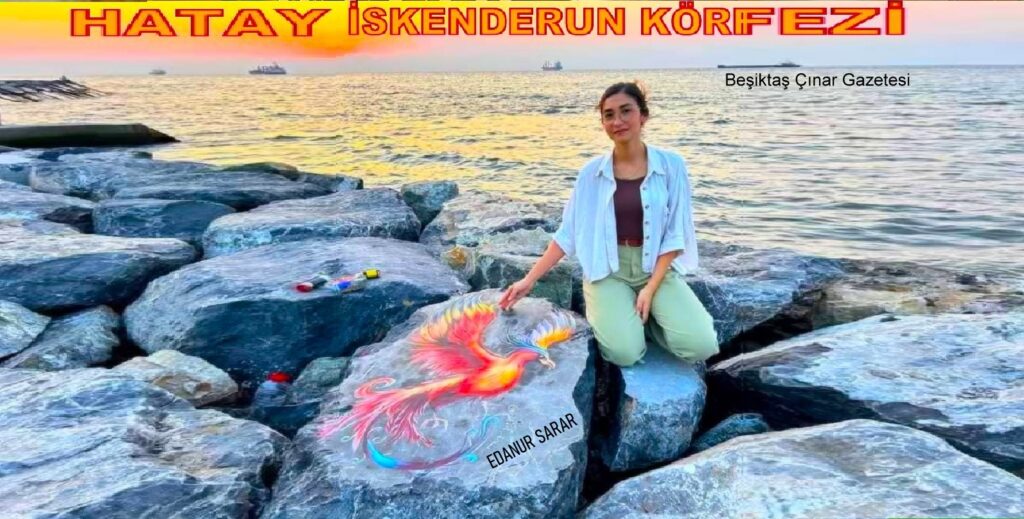 İskenderun Körfezi’nde Zümrüdü Anka Kuşu: Edanur Sarar’ın Kayalara Kazandırdığı Sanat…