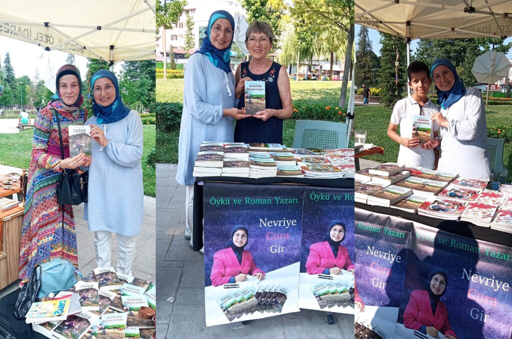 Öykü ve Roman Yazarı, Nevriye Cura Gir, Düzce Sanat Sokağında Kitaplarını İmzalıyor…