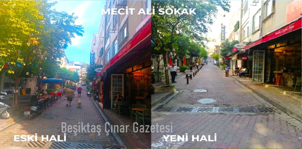 Beşiktaş’ta Kaldırım Düzenlemesi: İşgaliyeler Kaldırılıyor…