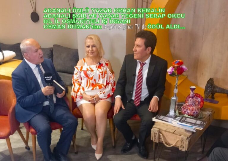 “Çukurova’nın Değerleri Beşiktaş’ta Buluştu: Serap Okçu’ya Osman Duman’dan Yılın Ödülü”