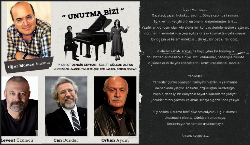 Uğur Mumcu Anısına: Anlamlı Bir Anma Etkinliği…