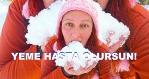 Neziha Sarı’dan Karlar İçinde Eğlenceli Bir Kare…