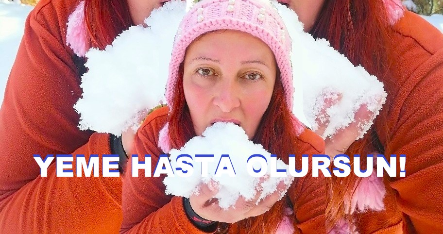 Neziha Sarı’dan Karlar İçinde Eğlenceli Bir Kare…