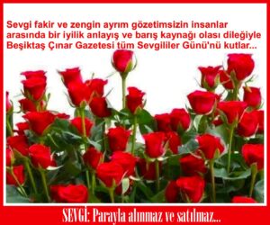 Sevgi: Parayla satılmaz ve satılmaz…
