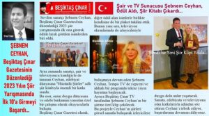 Şair ve TV Sunucusu Şebnem Ceyhan, 2023 Yılın Şiir Yarışmasında İlk 10’a Girmeyi Başardı…