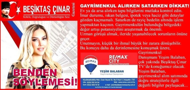 GAYRİMENKUL ALIRKEN SATARKEN DİKKAT!