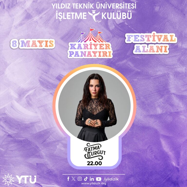 Yıldız Teknik Üniversitesi, İşletme Kulübü, Kariyer Panayırı…  İşletme Kulübü’nün 6-7-8 Mayıs tarihlerinde düzenleyeceği Kariyer Panayırı Etkinliği…