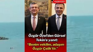 Özgür Özel, göreve başladığını belirten Gürsel Tekin’e İstanbul İl Başkanlığı’nda yanıt verdi…