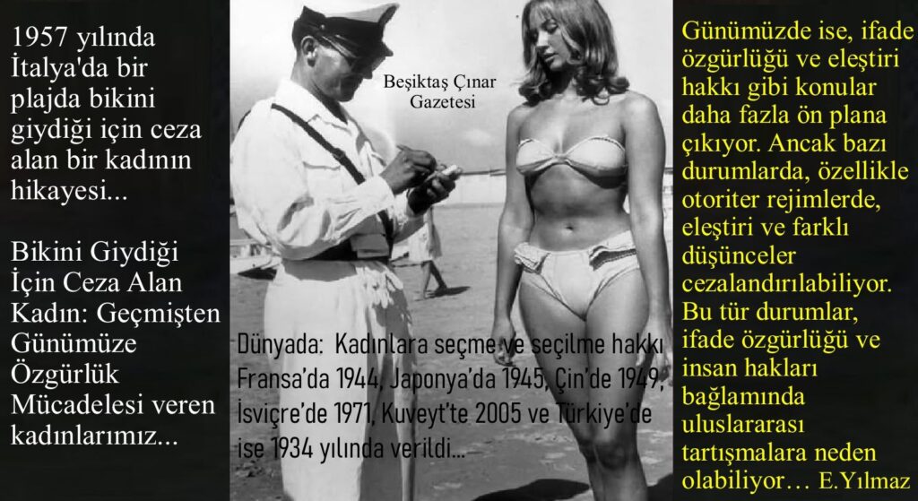 Bikini Giydiği İçin Ceza Alan Kadın ve Özgürlük Mücadelesi…