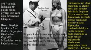 Bikini Giydiği İçin Ceza Alan Kadın ve Özgürlük Mücadelesi…