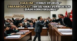Hakim, “Sanık Ekrem” diye seslendi. Salon tepki verince, “Ekrem Bey” dedi…