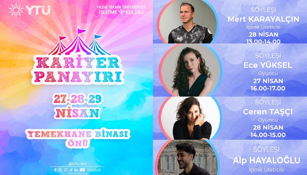 Yıldız İşletme Kulübü’nün 27-28-29 Nisan Tarihlerinde Düzenleyeceği Kariyer Panayırı Etkinlik…