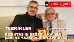 Beşiktaş’ın Değerli Kalemi Adnan Yeşiltaş’a Anlamlı Tebrik…
