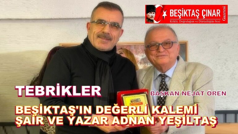 Beşiktaş’ın Değerli Kalemi Adnan Yeşiltaş’a Anlamlı Tebrik…