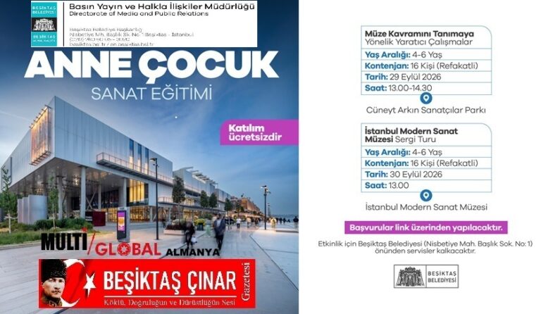 BEŞİKTAŞ BELEDİYESİ ÇOCUKLARI SANATLA BULUŞTURUYOR