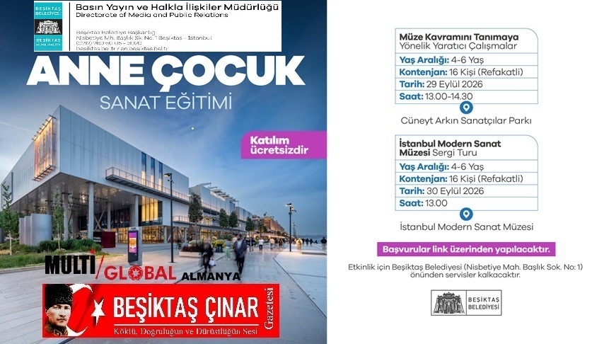 BEŞİKTAŞ BELEDİYESİ ÇOCUKLARI SANATLA BULUŞTURUYOR
