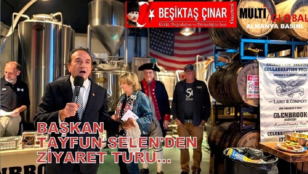 İlçe Başkanı Tayfun Selen, hafta sonu Morris County Devrim Dönemi Bilgi Yarışması (Revolutionary Trivia) etkinliği için Glenbrook Bira Fabrikası’nı ziyaret etti.